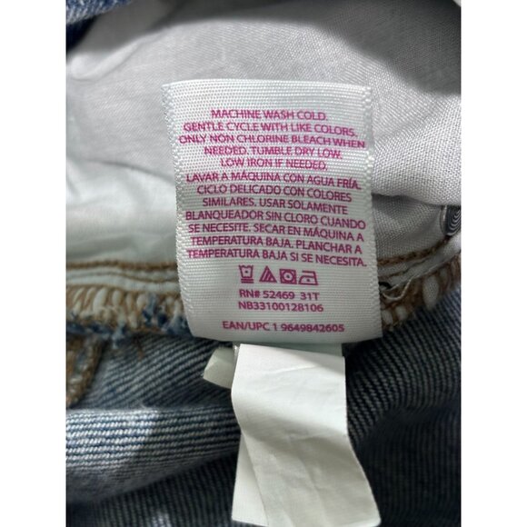 No Boundaries Womens Ripped Light Wash Jeans Size 15 - Picture 5 of 10